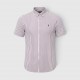 Polo Ralph Lauren Ανδρικό Πουκάμισο Ριγέ Μωβ / Λευκό / Pre-Owned